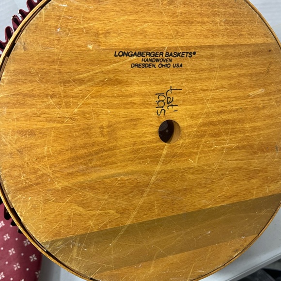 VINTANGE LONGABERGER BASKETS SEWING BASKET - Picture 4 of 15
